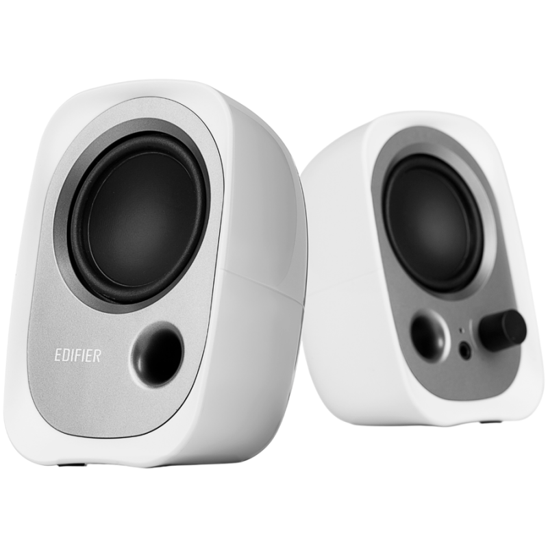 Boxe Edifier R12U WH 2.0, 4 W RMS, USB, AUX, 20 KHz, Difuzoare de 2,25", Control sunet, Alb