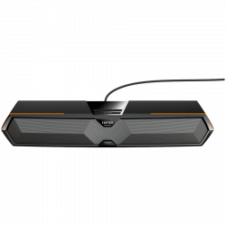 Bară de sunet Edifier MG300, 5 W RMS, 48,5 cm, Bluetooth V5.3, USB, AUX, RGB, difuzoare 2x52 mm, control tactil, negru