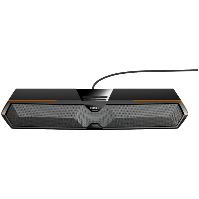 Bară de sunet Edifier MG300, 5 W RMS, 48,5 cm, Bluetooth V5.3, USB, AUX, RGB, difuzoare 2x52 mm, control tactil, negru