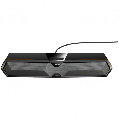 Bară de sunet Edifier MG300, 5 W RMS, 48,5 cm, Bluetooth V5.3, USB, AUX, RGB, difuzoare 2x52 mm, control tactil, negru