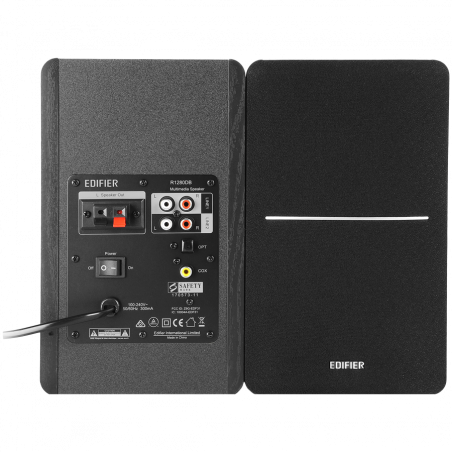 Difuzoare Edifier R1280DB BL 2.0, 42 W RMS, Bluetooth V5.1, 2 RCA, crossover activ, control bas și înalte, negru
