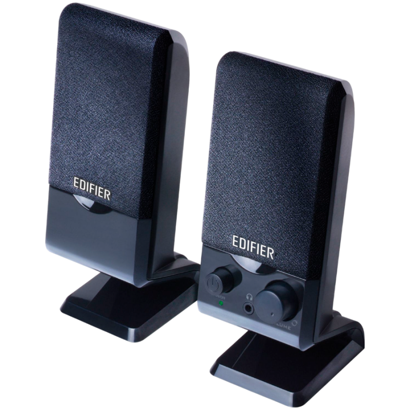 Difuzoare Edifier M1250 2.0, 1,2 W RMS, USB, AUX, panou plat, design compact, ecranare magnetică, negru