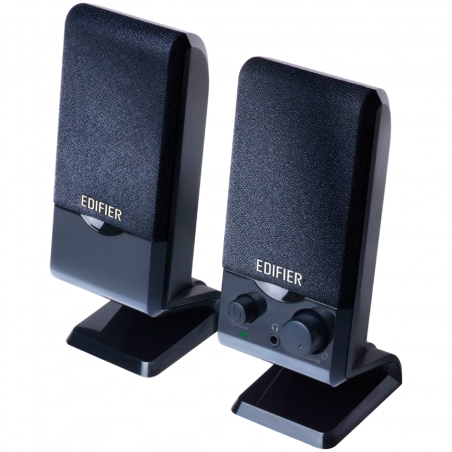 Difuzoare Edifier M1250 2.0, 1,2 W RMS, USB, AUX, panou plat, design compact, ecranare magnetică, negru