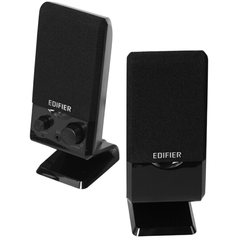Difuzoare Edifier M1250 2.0, 1,2 W RMS, USB, AUX, panou plat, design compact, ecranare magnetică, negru