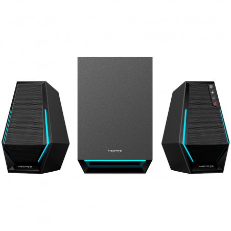 Sistem audio Edifier G1500 MAX, 30 W, Difuzoare 2x2,5", Subwoofer 4", Bluetooth 5.3, 10 moduri RGB dinamice, Negru