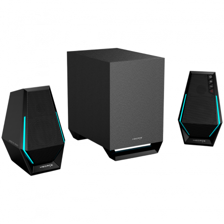 Sistem audio Edifier G1500 MAX, 30 W, Difuzoare 2x2,5", Subwoofer 4", Bluetooth 5.3, 10 moduri RGB dinamice, Negru