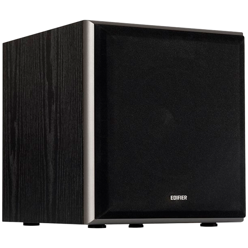 Subwoofer Edifier T5, 70 W RMS, difuzor de bas de 8", Frecvente de pans la 38 Hz, 2xRCA, Filtru low-pass, Negru