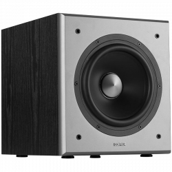 Subwoofer Edifier T5, 70 W RMS, difuzor de bas de 8", Frecvente de pans la 38 Hz, 2xRCA, Filtru low-pass, Negru