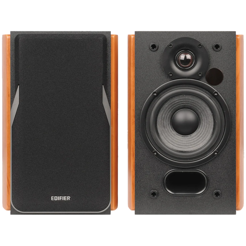 Boxe Edifier R1380T, 42 W RMS, 2xRCA, Telecomanda, Lemn, Maro