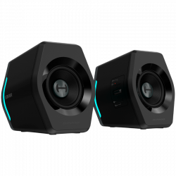 Difuzoare pentru jocuri Edifier G2000 2.0 BL, 16 W RMS, BT V5.1, USB, AUX, RGB, Hi-Fi, 3 moduri, memorie setări, negru