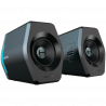 Difuzoare pentru jocuri Edifier G2000 2.0 BL, 16 W RMS, BT V5.1, USB, AUX, RGB, Hi-Fi, 3 moduri, memorie setări, negru
