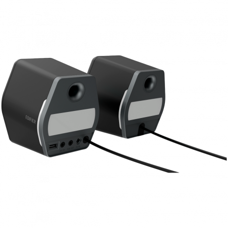 Difuzoare pentru jocuri Edifier G2000 2.0 BL, 16 W RMS, BT V5.1, USB, AUX, RGB, Hi-Fi, 3 moduri, memorie setări, negru