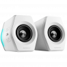 Difuzoare pentru jocuri Edifier G2000 2.0 WH, 16 W RMS, BT V5.1, USB, AUX, RGB, Hi-Fi, 3 moduri, memorie setări, alb