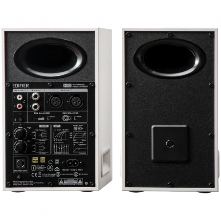 Difuzoare Edifier MR5 WH, 110 W RMS, BT V6.0, XLR&TRS echilibrat, 3 canale, ConneX, RCA, AUX, alb