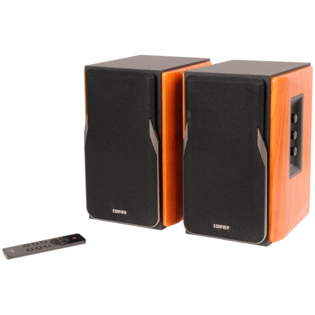 Boxe Edifier R1380DB, 42 W RMS, Bluetooth 5.1, 2xRCA, Mufa de 3,5 mm, Crossover activ, Control bas si inalte, Maro