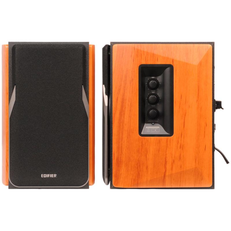 Boxe Edifier R1380DB, 42 W RMS, Bluetooth 5.1, 2xRCA, Mufa de 3,5 mm, Crossover activ, Control bas si inalte, Maro