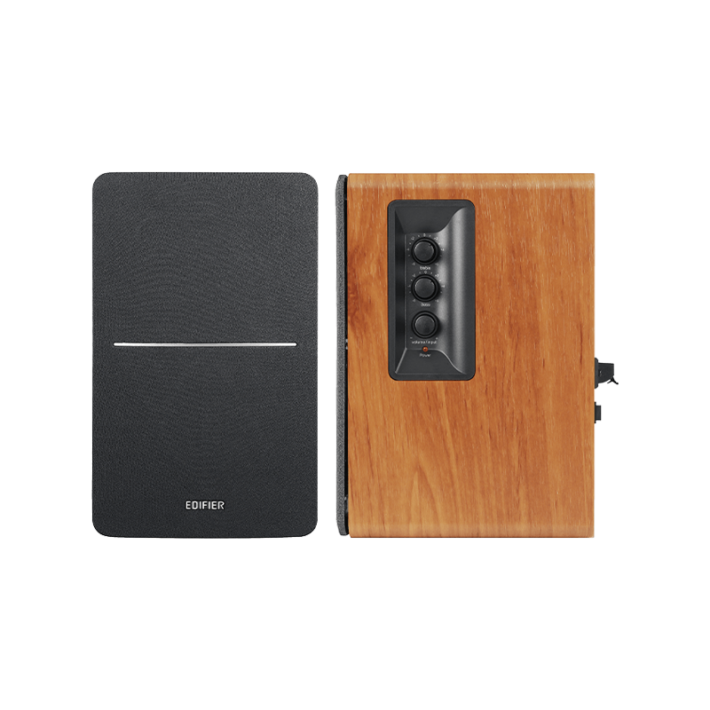 Difuzoare Edifier R1280DB BR 2.0, 42 W RMS, Bluetooth V5.1, 2 RCA, crossover activ, control bas și înalte, maro