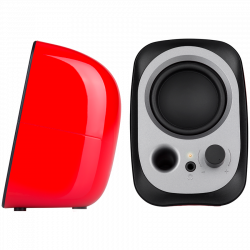 Boxe Edifier R12U RE 2.0, 4 W RMS, USB, AUX, 20 KHz, Difuzoare 2,25", Control sunet, Rosu