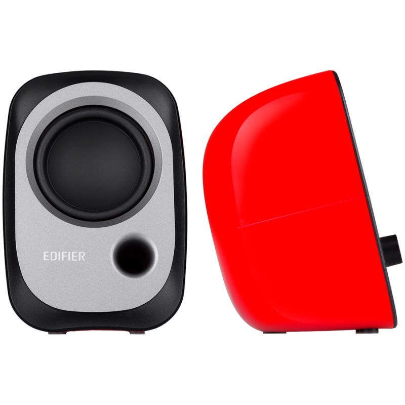 Boxe Edifier R12U RE 2.0, 4 W RMS, USB, AUX, 20 KHz, Difuzoare 2,25", Control sunet, Rosu