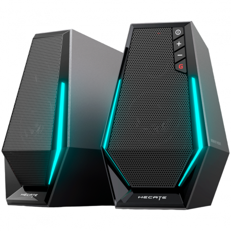 Boxe Edifier G1500, 10 W, Difuzoare 2x2,5", Bluetooth 5.3, Iluminare RGB, Negru