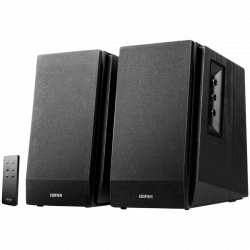 Boxe Edifier R1700BT BL 2.0, 66 W RMS, Bluetooth V5.1, RCA, DSP, DRC, Telecomanda, Design din lemn MDF, Negru
