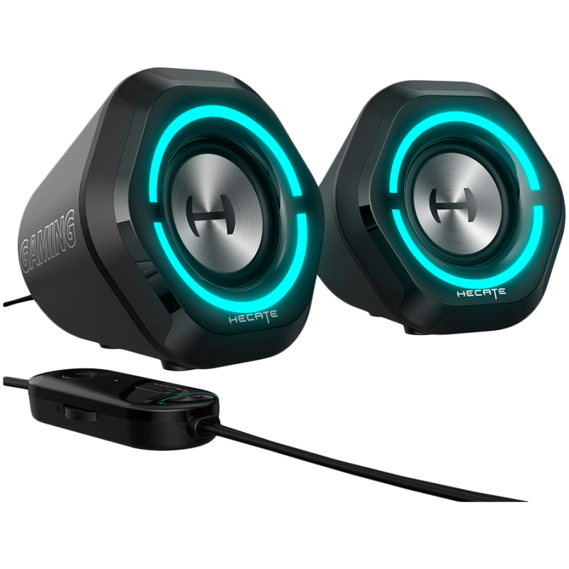 Boxe Edifier G1000, 10 W, difuzoare 2x2,5", Bluetooth 5.3, Iluminare RGB, Negru