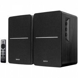 Boxe Edifier R1280DBs BL 2.0, 42 W RMS, Bluetooth V5.1, 2 RCA, Crossover activ, Iesire subwoofer activ, Control bas si inalte, Negru