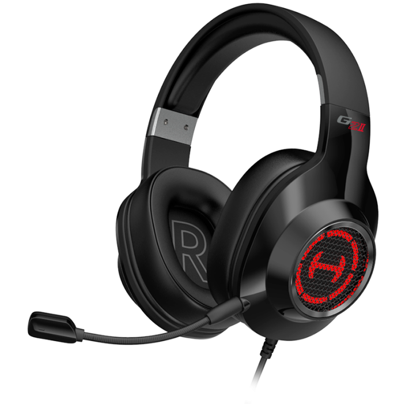 Casti gamer Edifier G2 II USB, Difuzoare de 50 mm, Sunet surround 7.1, Microfon cu reducere zgomot, NdFeB, RGB, Negru
