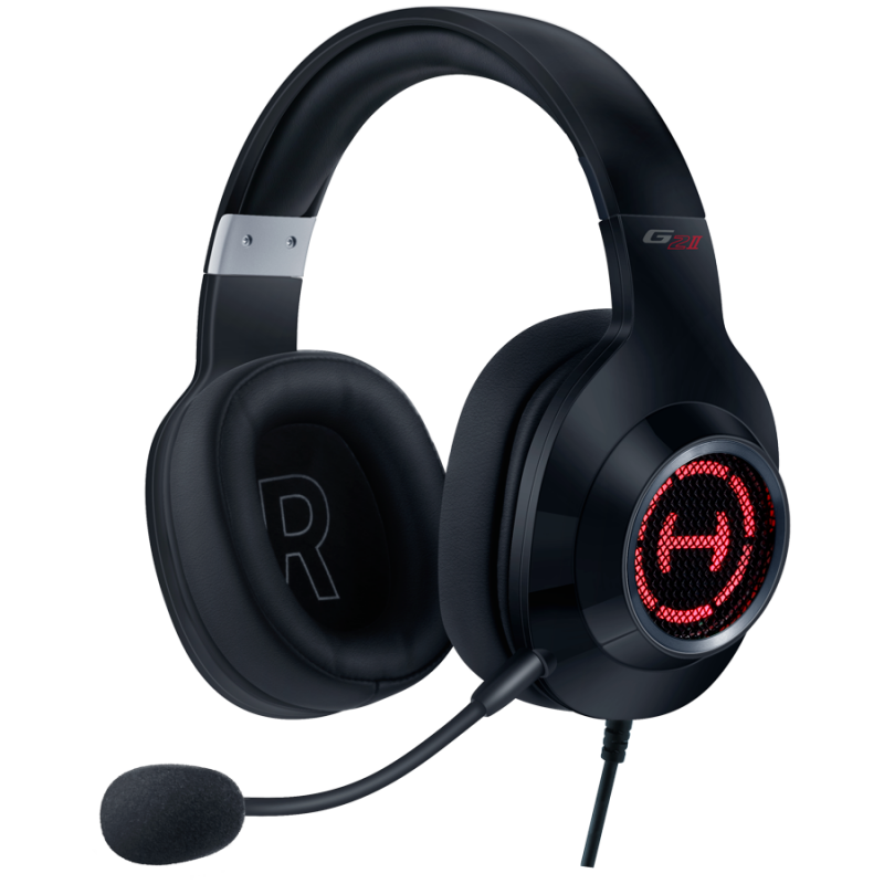 Casti gamer Edifier G2 II USB, Difuzoare de 50 mm, Sunet surround 7.1, Microfon cu reducere zgomot, NdFeB, RGB, Negru