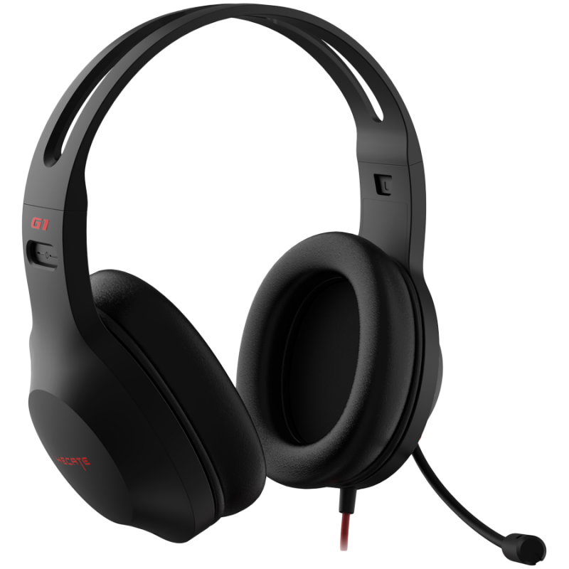 Casti gamer Edifier G1, Microfon pivotant, USB, Negru