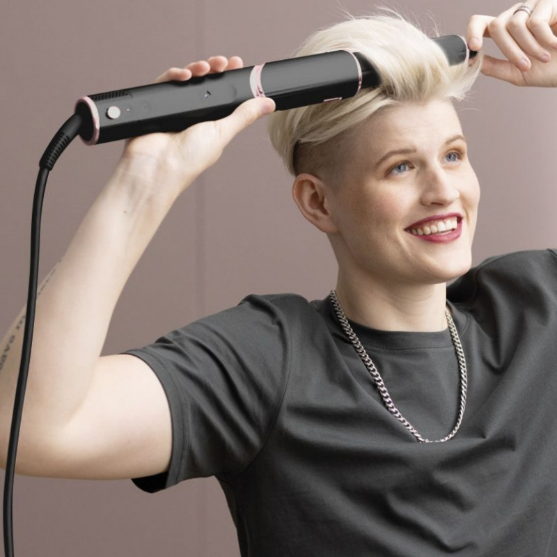 Uscător de păr 3-în-1 Shark FlexStyle HD424EU, 1400 W, 3 viteze și niveluri de căldură, efect Coanda, protecție împotriva deteriorării cauzate de căldură, negru