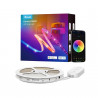 Bandă LED inteligentă Govee RGBIC H612CCD1, 36 W, 10 m, RGBICW, 240 LED-uri, Bluetooth, Wi-Fi, negru