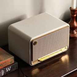 Boxa Edifier D32 WH, 60 W, Baterie pana la 11 h, Audio de inalta rezolutie/wireless, Bluetooth 5.3, Wi-Fi, Apple Airplay2, DRC, DSP, Carcasa din lemn, Alb