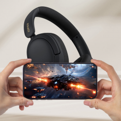 Casti fara fir Edifier W800BT SE-BL, 40 mm, Pana la 45 h, Bluetooth 5.4, Anulare zgomot AI, Multipoint, Mod Gaming, Negru