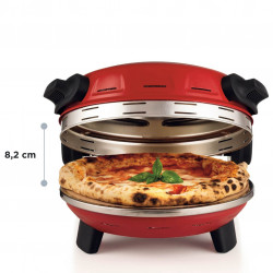 Cuptor electric pentru pizza Ariete „Pizzeria Gourmet” 0934/00, 1500 W, 32 cm, Pana la 400°C, 5 trepte, Rosu
