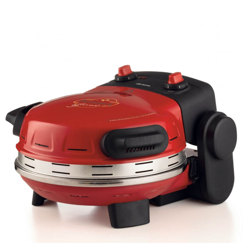 Cuptor electric pentru pizza Ariete „Pizzeria Gourmet” 0934/00, 1500 W, 32 cm, Pana la 400°C, 5 trepte, Rosu