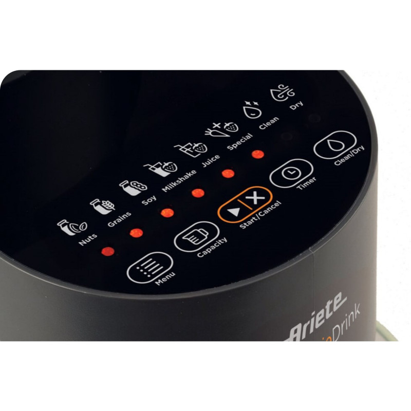 Aparat pentru prepararea laptelui vegetal Ariete My Veggie Drink 0650/00, 1200 W, 1,5 litri, Autocuratare, Timer, Negru
