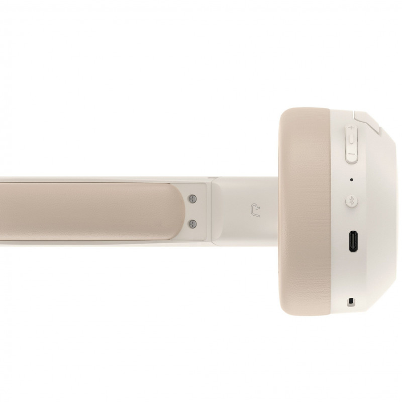 Casti fara fir Edifier W820NB Plus V25 Ivory, 40 mm, 80 h, A.I, Difuzoare dinamice acoperite cu titan, Bluetooth V6.1, ANC, Hi-Res, Bej