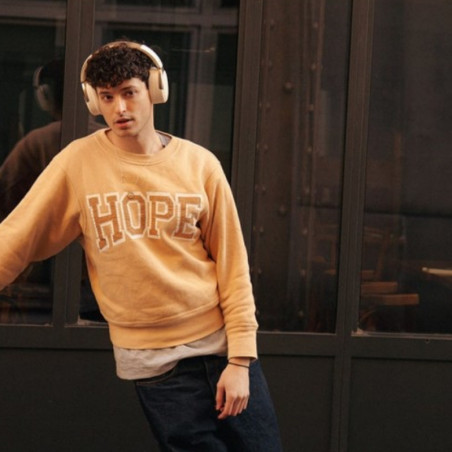 Casti fara fir Edifier WH950NB Ivory, 40 mm, 55 ore, Difuzoare dinamice acoperite cu titan, 3 moduri, Timer, Bluetooth V5.3, ANC, ENC, Hi-Res, Bej