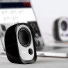Boxe Edifier R12U BL 2.0, 4 W RMS, USB, AUX, 20 KHz, Difuzoare de 2,25", Control sunet, Negru