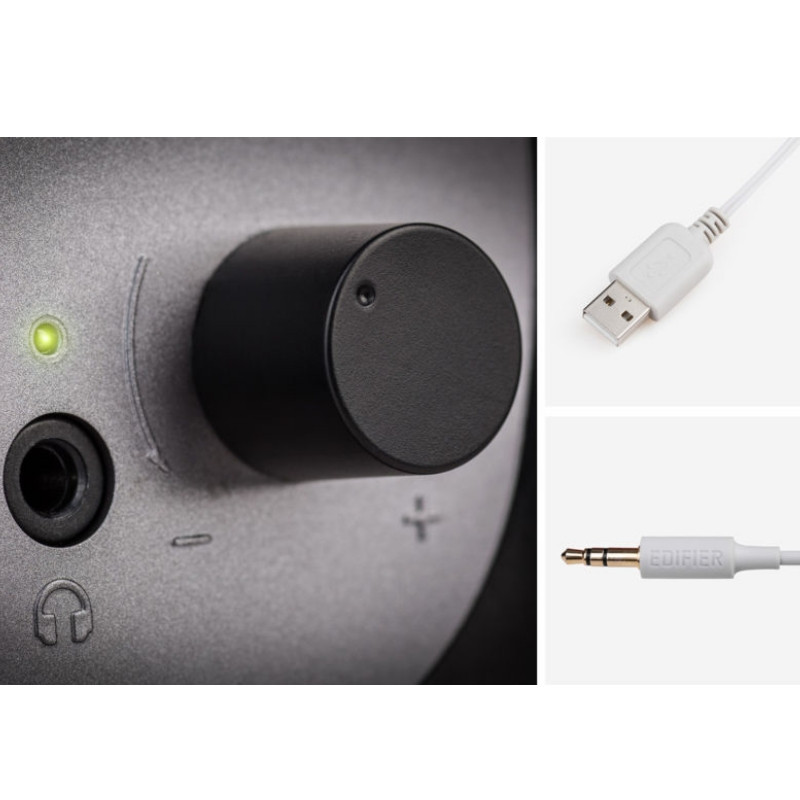 Boxe Edifier R12U RE 2.0, 4 W RMS, USB, AUX, 20 KHz, Difuzoare 2,25", Control sunet, Rosu