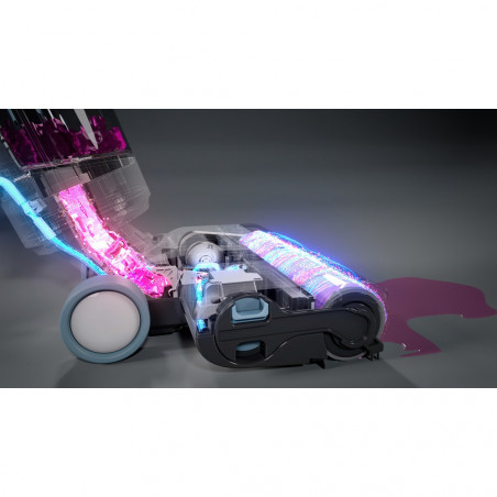 Aspirator vertical Ariete Aqua Force Wash & Vacuum 2483/00, 220 W, 500 ml, Autonomie pana la 35 min, Autocuratare, Alb