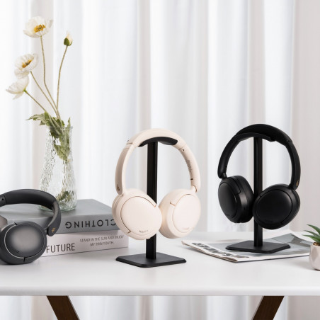 Căști wireless Edifier W800BT Pro IV, 40 mm, 45 ore, A.I., difuzoare dinamice cu acoperire din titan, ANC, BT V5.4, Hi-Res, Multipoint, moduri EQ, ConneX, bej