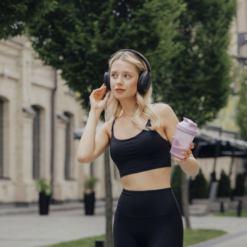 Căști wireless Edifier W800BT Pro BL, 40 mm, 45 ore, A.I, difuzoare dinamice cu acoperire din titan, ANC, BT V5.4, Hi-Res, Multipoint, moduri EQ, ConneX, negru