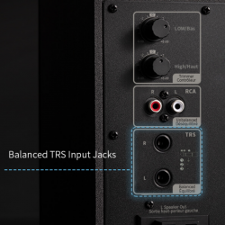 Difuzoare Edifier MR4 WH, 42 W RMS, RCA, AUX, TRS, difuzoare de frecvență înaltă și joasă de 1"/4", 2 moduri, alb