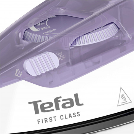 Fier de călcat Tefal DB1612E0, 1000 W, 70 ml, Dry&Steam, abur vertical, Microsteam 200, alb/violet