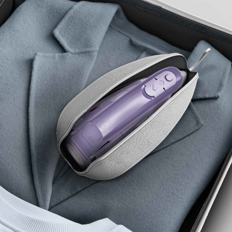 Fier de călcat Tefal DB1612E0, 1000 W, 70 ml, Dry&Steam, abur vertical, Microsteam 200, alb/violet