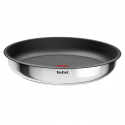 Set de tigaie și cratiță Tefal L881S504, 5 piese, oțel inoxidabil, acoperire antiaderentă din titan, rezistent la cuptor până la 250 °C, mâner detașabil, inducție, oțel inoxidabil