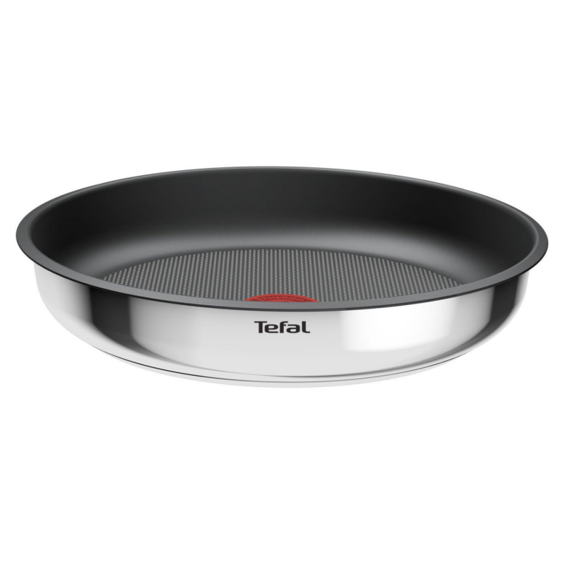 Set de tigaie și cratiță Tefal L881S504, 5 piese, oțel inoxidabil, acoperire antiaderentă din titan, rezistent la cuptor până la 250 °C, mâner detașabil, inducție, oțel inoxidabil