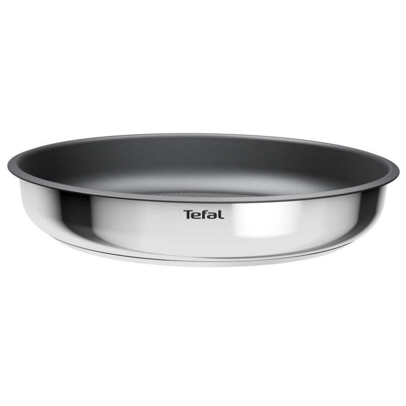 Set de tigaie și cratiță Tefal L881S504, 5 piese, oțel inoxidabil, acoperire antiaderentă din titan, rezistent la cuptor până la 250 °C, mâner detașabil, inducție, oțel inoxidabil